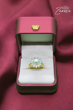 Diamond Cut Ring (Pearl)