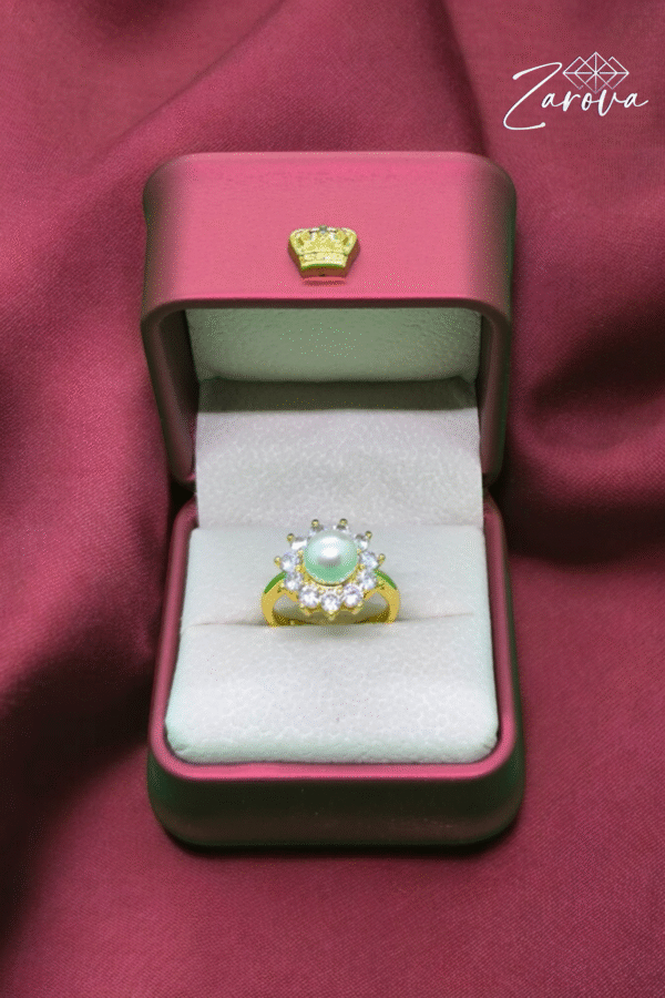 Diamond Cut Ring (Pearl)