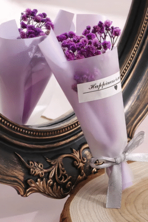 Lavender Bliss (Lavender with Purple Dried  Flower Bouquet)