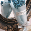 Blue Breeze (Sky Blue with Blue Dried Flower Bouquet)