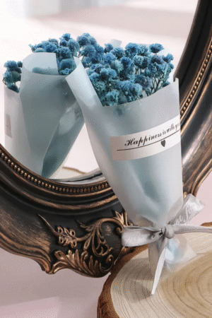 Blue Breeze (Sky Blue with Blue Dried Flower Bouquet)