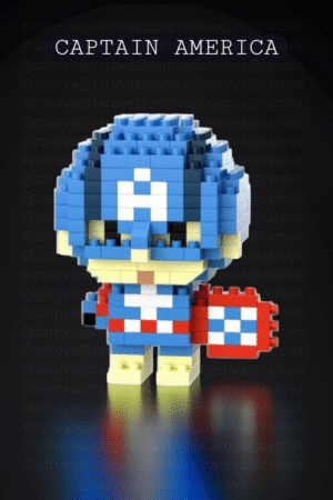 Captain America Bricks Lego (Small)