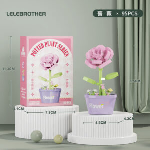 Pink Rose Flower Lego
