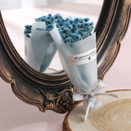 Blue baby's breath